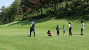 フットゴルフプレー風景の写真