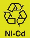 ニカド電池のリサイクルマークの図