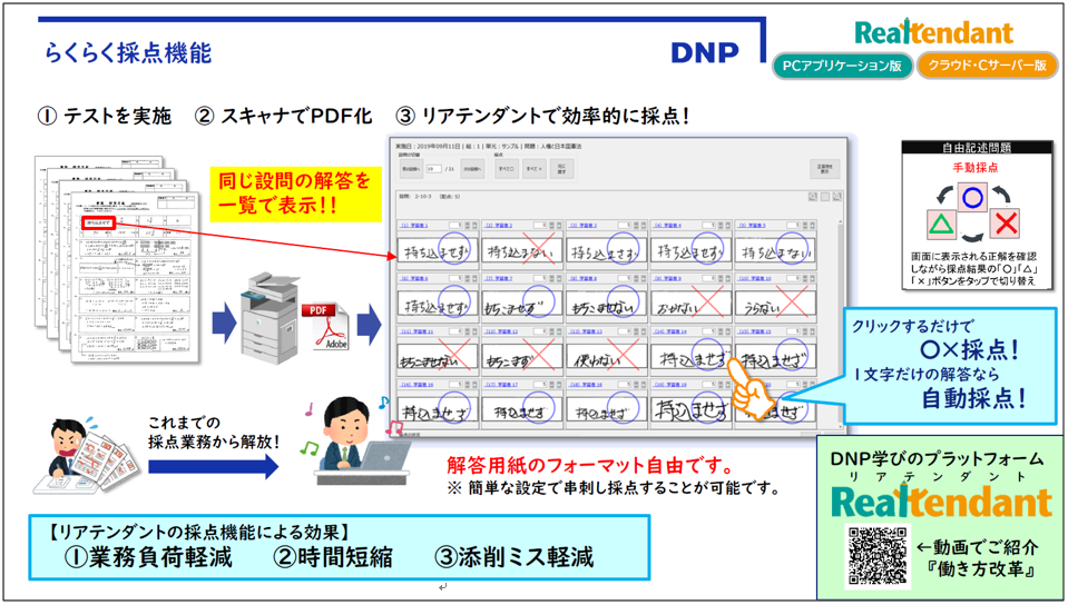 らくらく採点機能