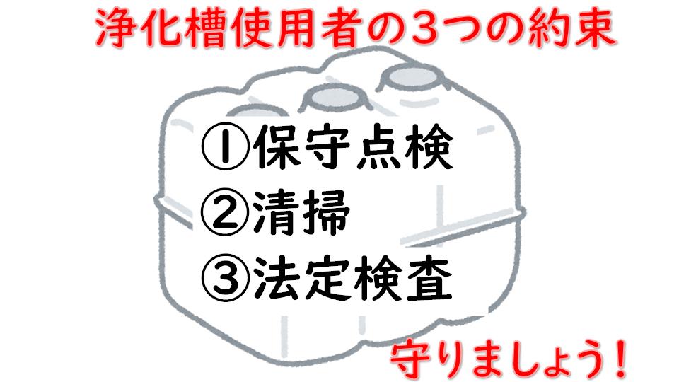 浄化槽使用者の3つの約束