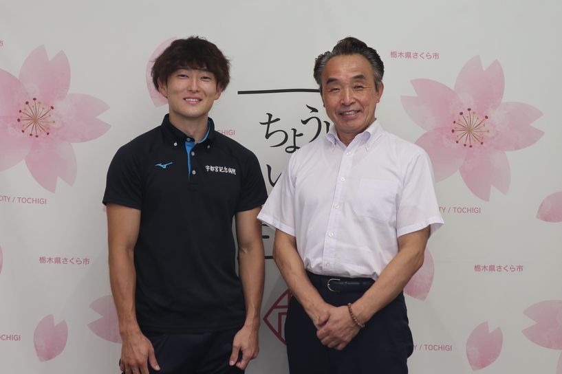 斎藤さんと市長の写真
