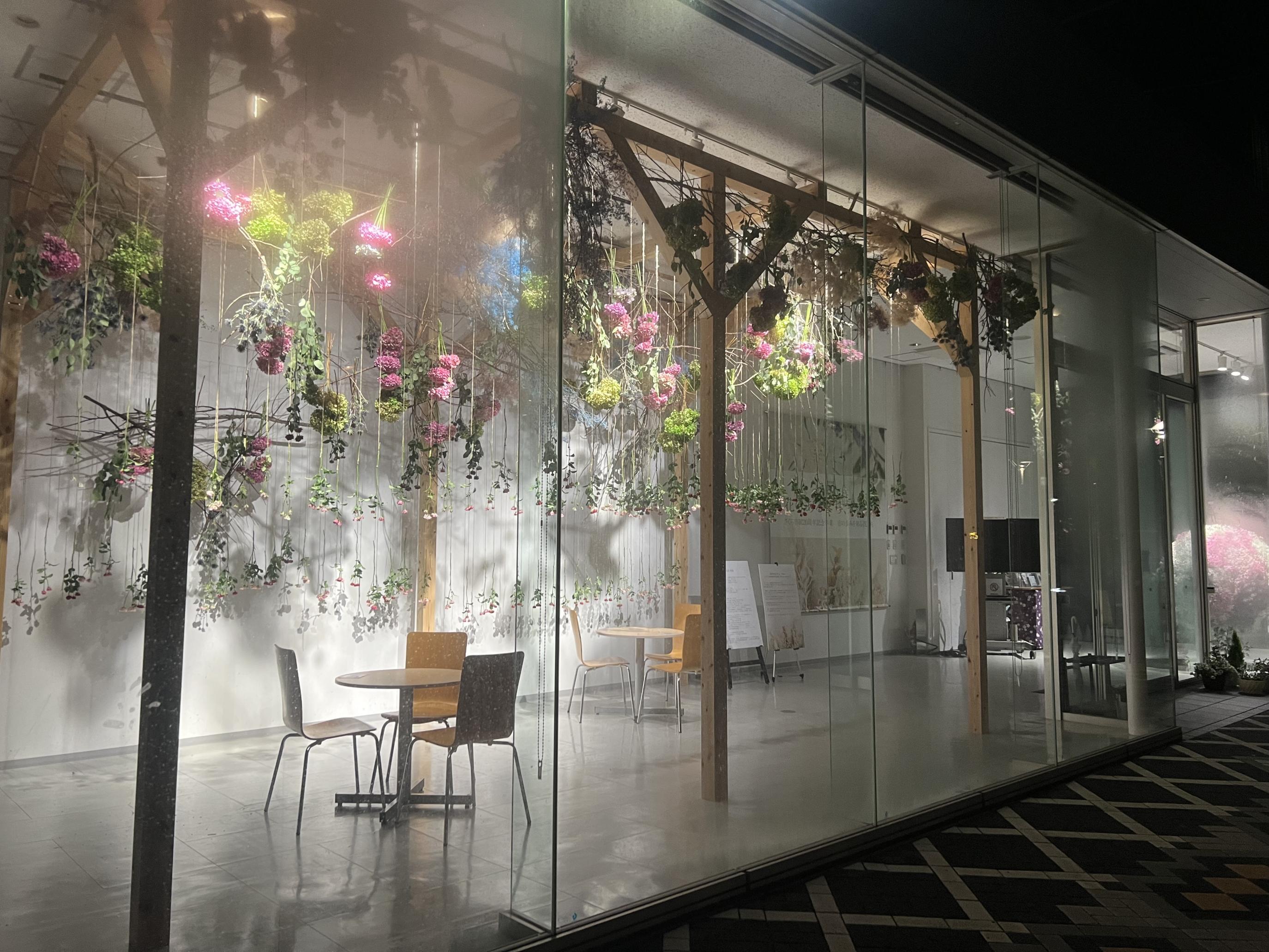 【市制20周年記念事業】ドライフラワーの展示が始まりました！