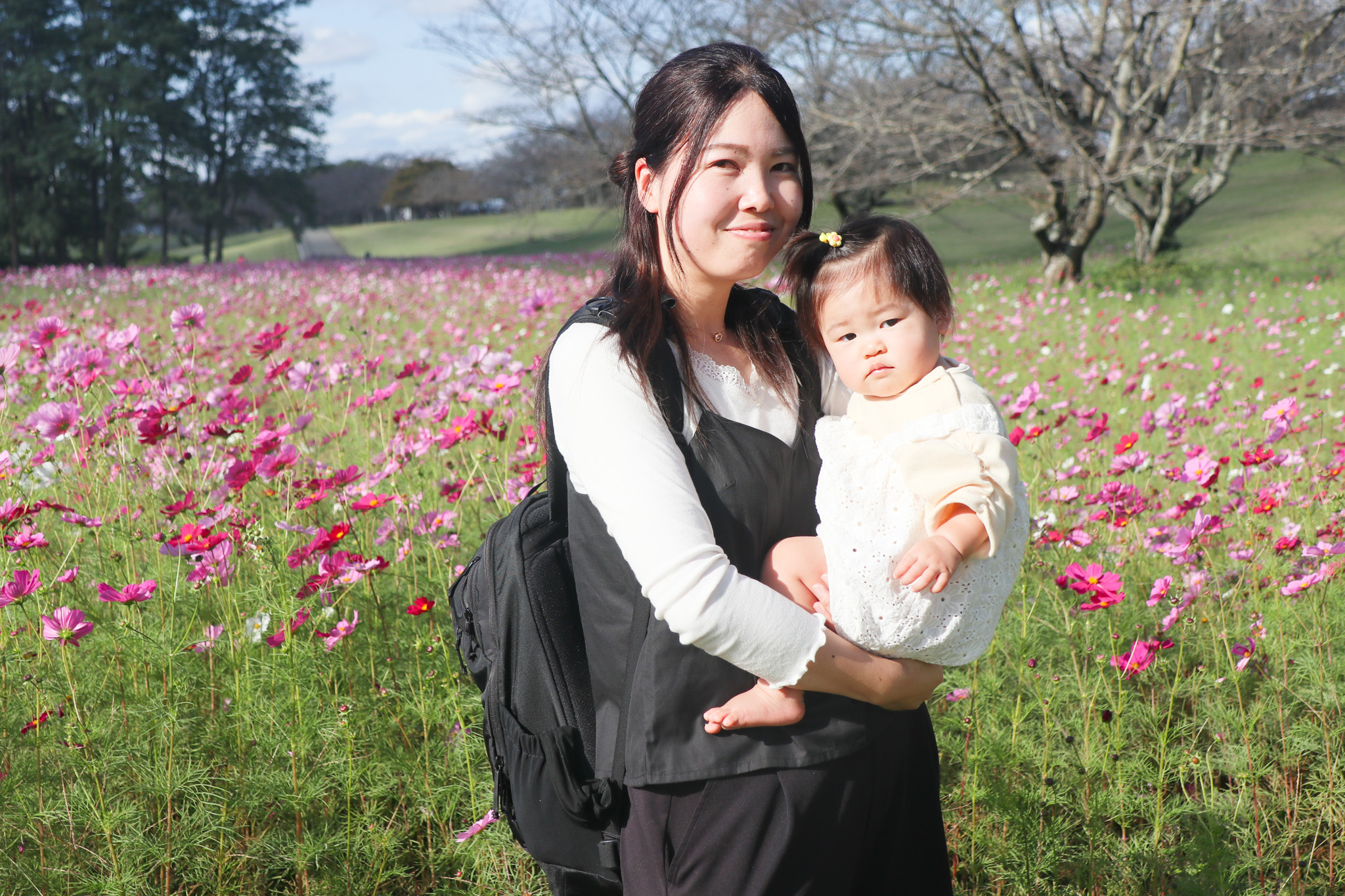 コスモス撮影会(3)_お母さんとお子さん コスモス撮影会(3)_お母さんとお子さん