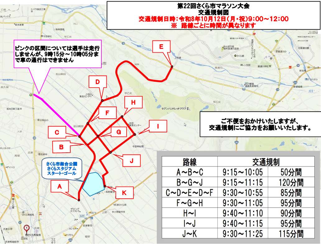 交通規制図 交通規制図